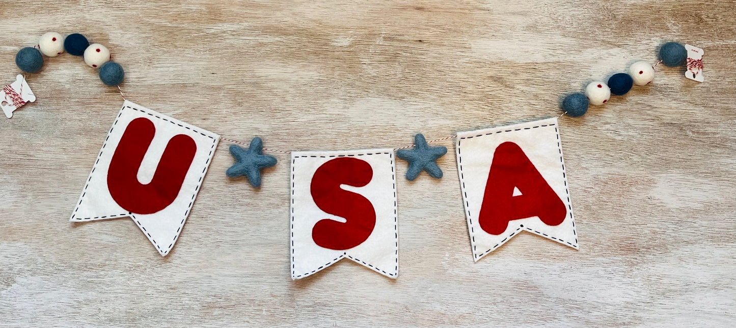 USA with light blue stars