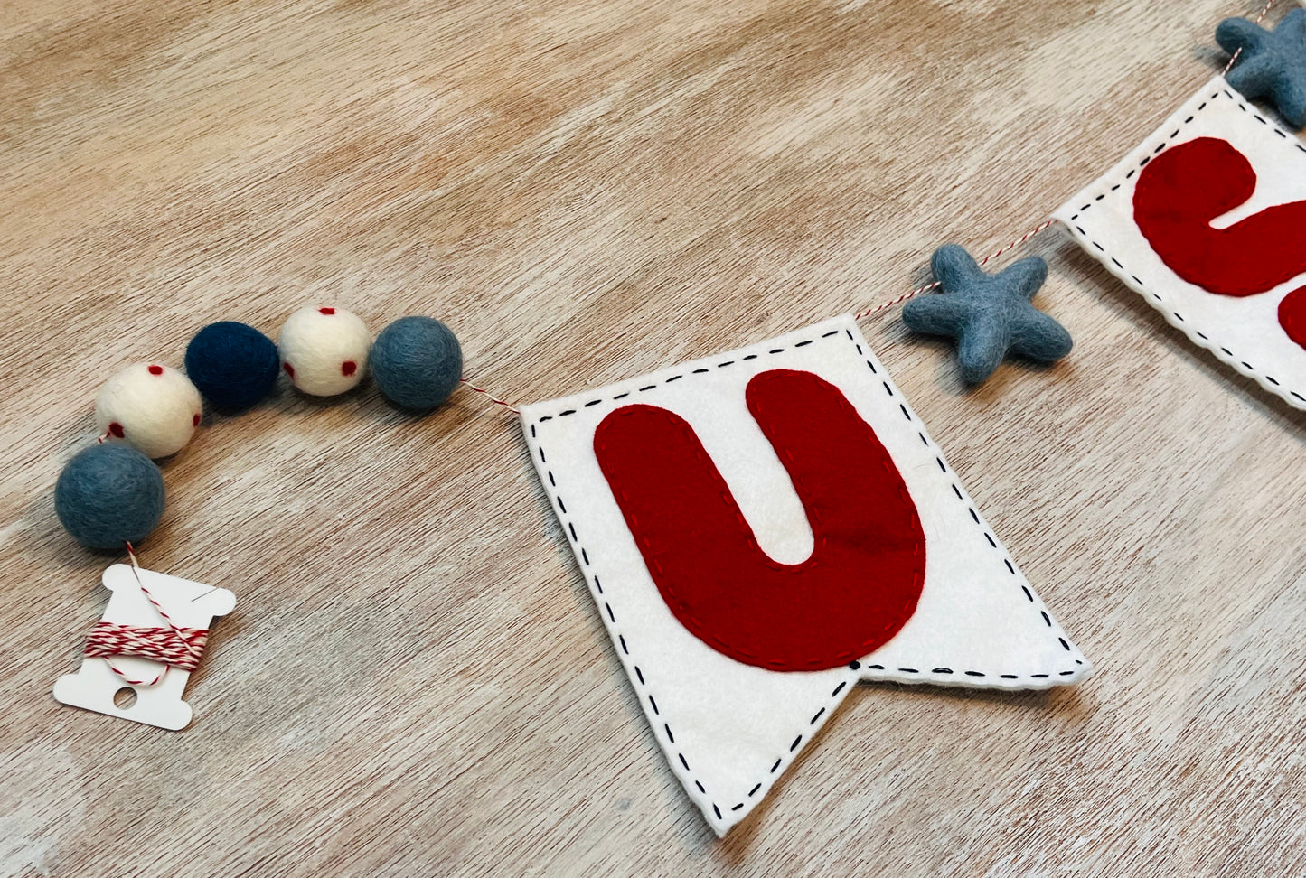 USA with light blue stars