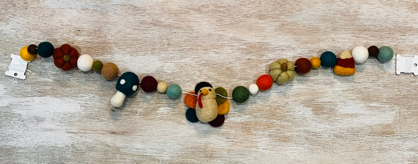 Long turkey garland