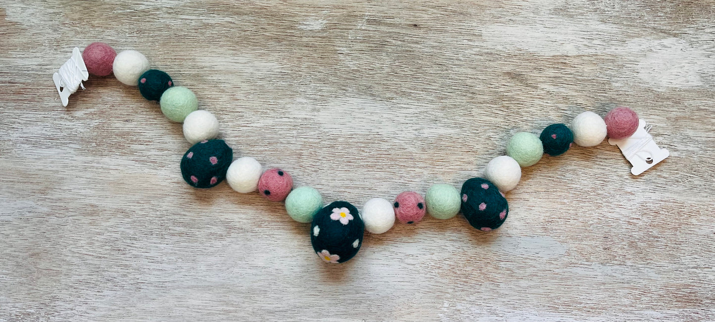 Easter Egg Garland- Teal