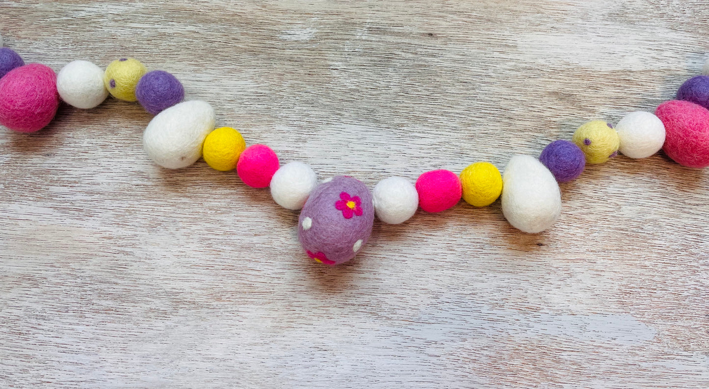 Easter Egg Garland- Purple