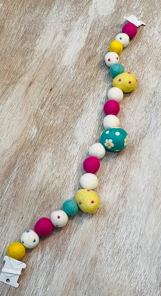 Easter Egg Garland- Turquoise