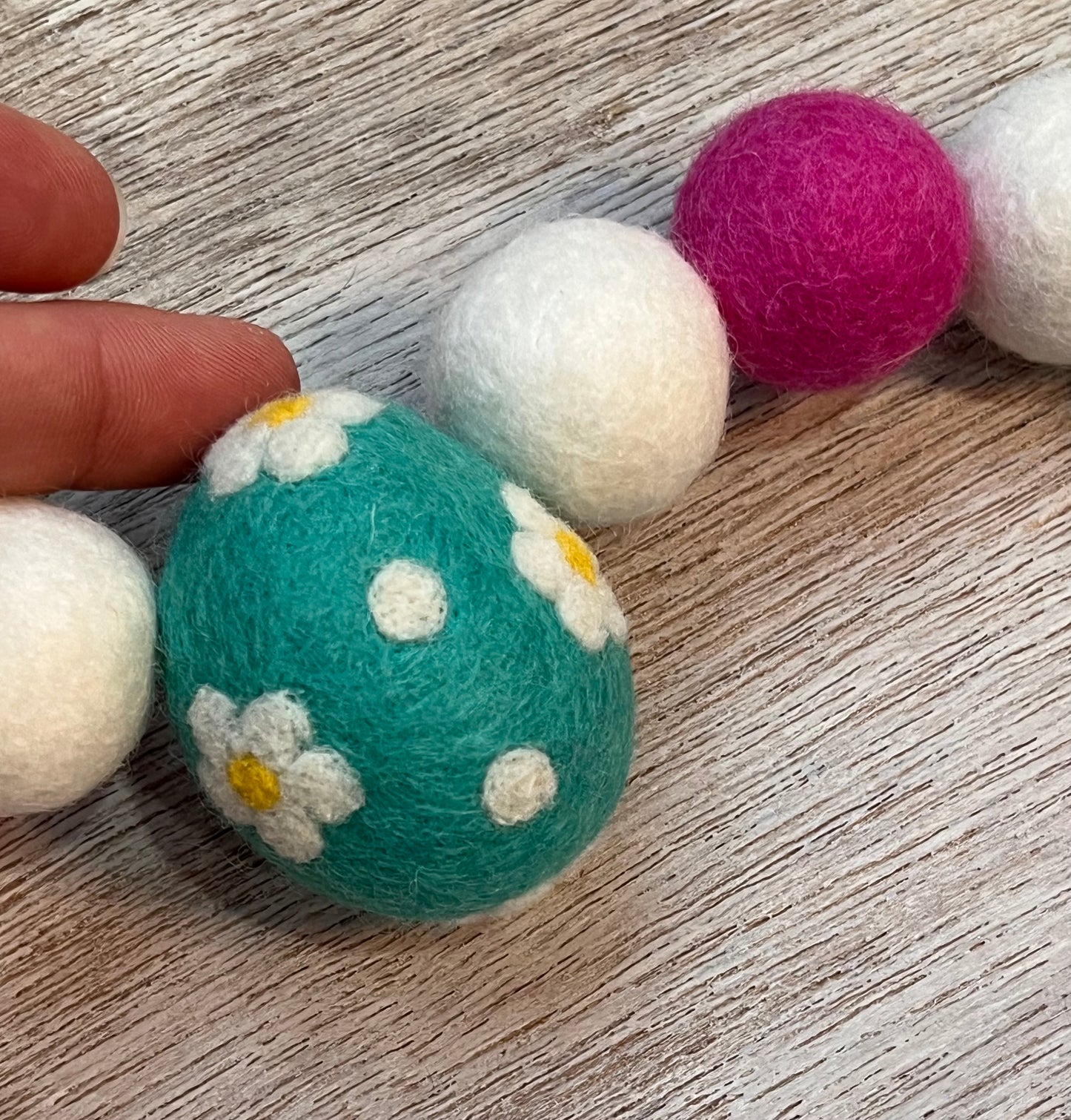 Easter Egg Garland- Turquoise