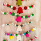 Small Holiday Felt Garlands