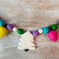 Small Holiday Felt Garlands